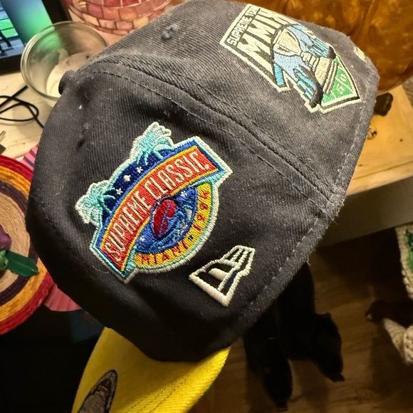 Supreme Gray and Yellow Cap with Embroidered Patch - Picture 2 of 6